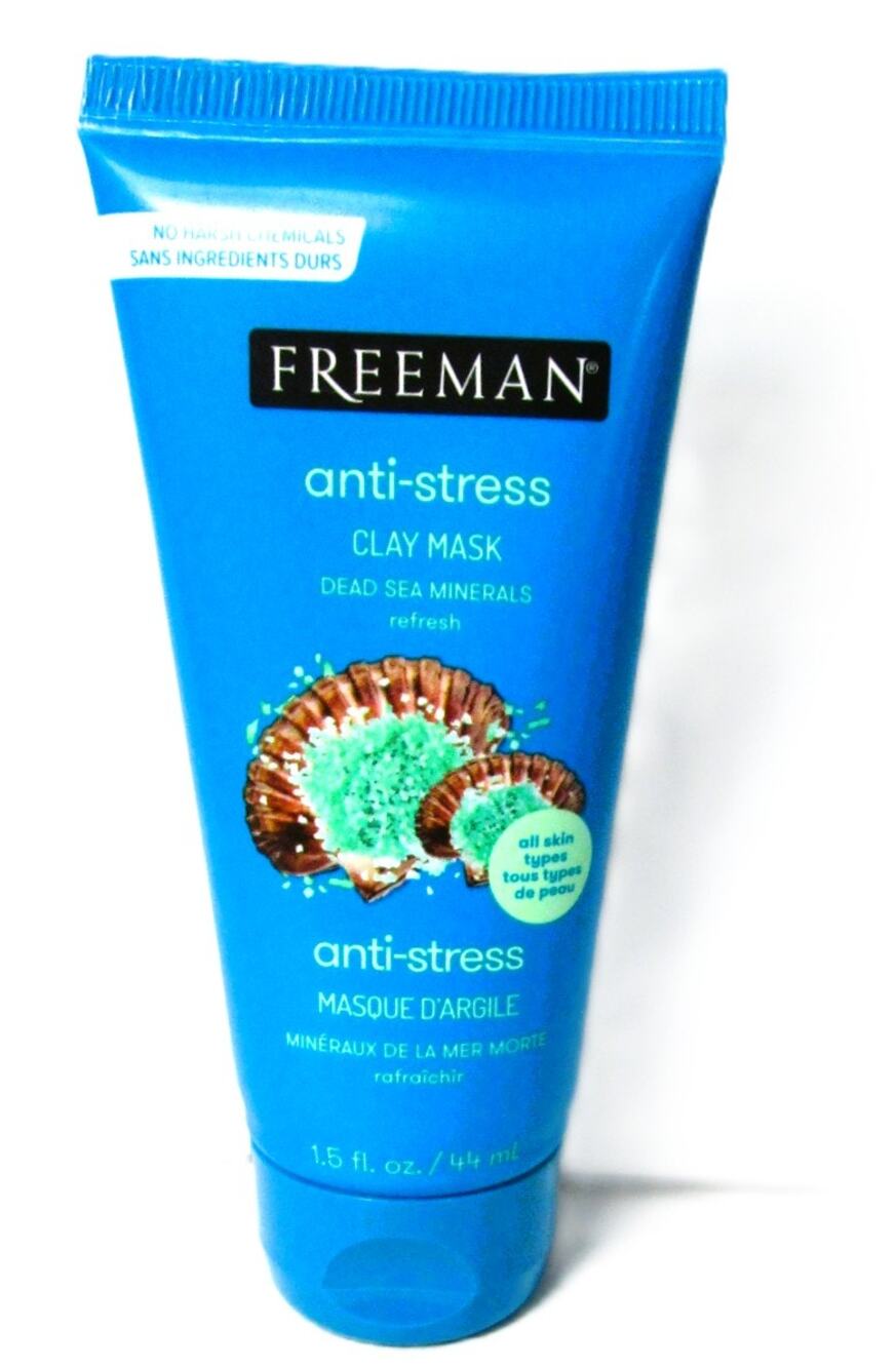 Freeman Anti-Stress Clay Mask Dead Sea Minerals 1.5 oz Travel Sz All Skin Types
